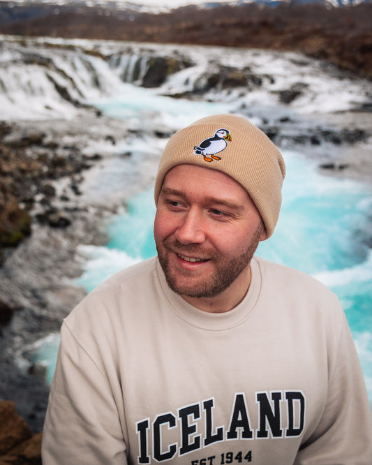 Puffin beanie - Beige